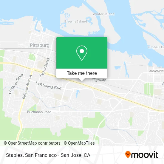 Staples map