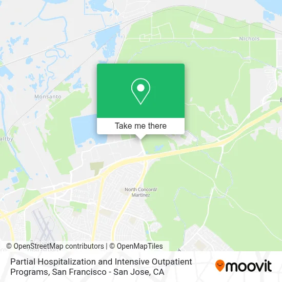 Partial Hospitalization and Intensive Outpatient Programs map