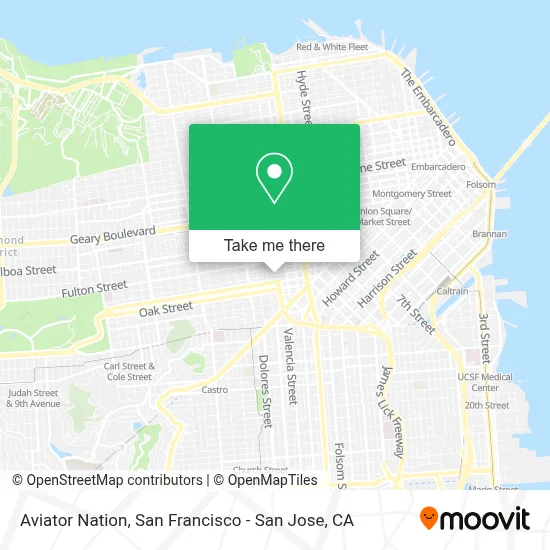 Aviator Nation map