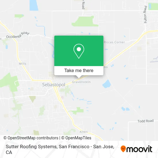 Sutter Roofing Systems map