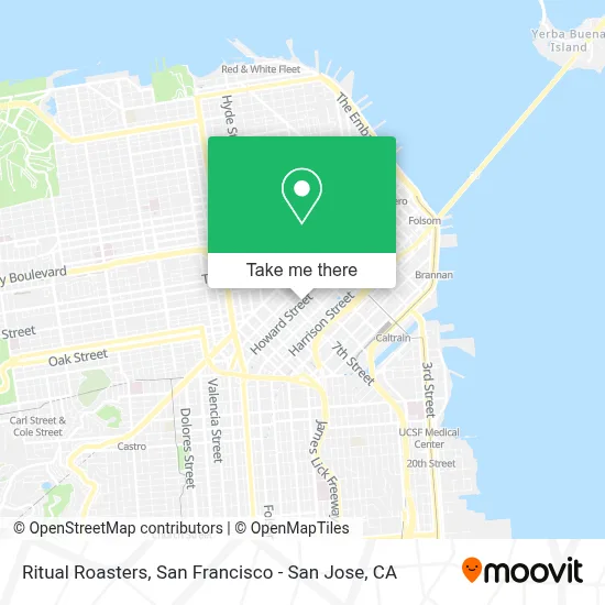Ritual Roasters map