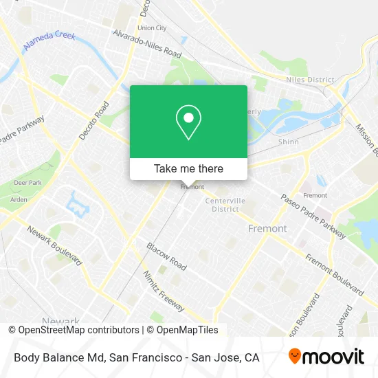 Body Balance Md map