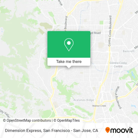 Dimension Express map