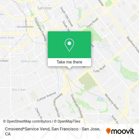 Cmsvend*Service Vend map
