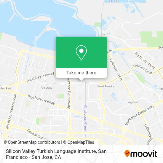 Silicon Valley Turkish Language Institute map