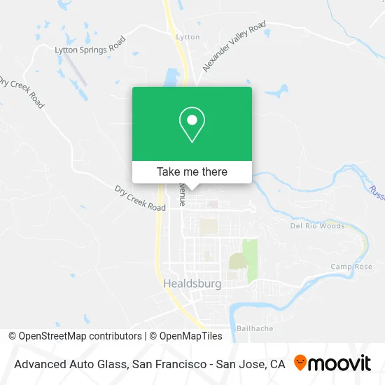 Advanced Auto Glass map