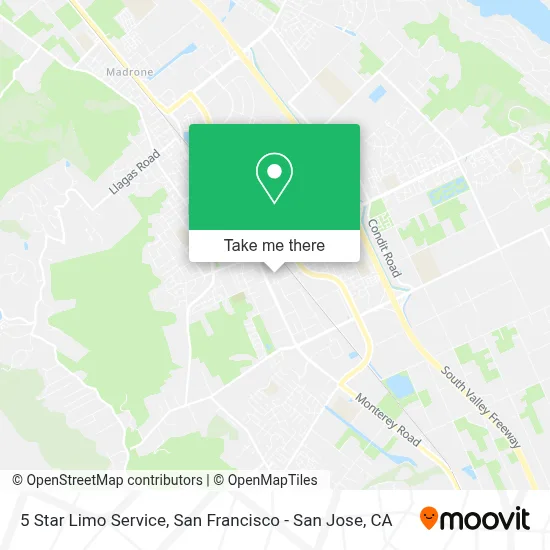 5 Star Limo Service map