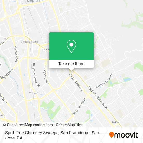 Spot Free Chimney Sweeps map