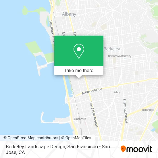Berkeley Landscape Design map