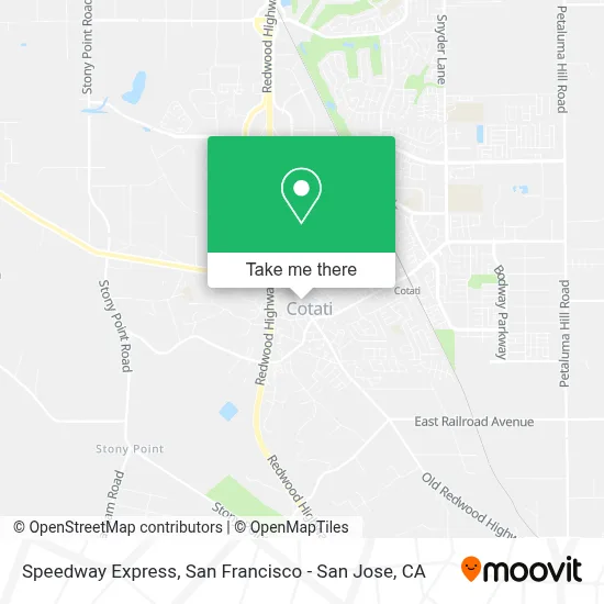 Speedway Express map