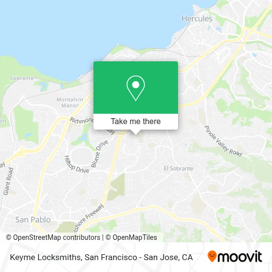 Keyme Locksmiths map