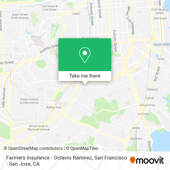 Farmers Insurance - Octavio Ramirez map