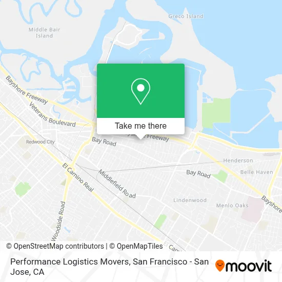 Performance Logistics Movers map
