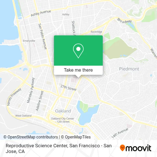 Reproductive Science Center map