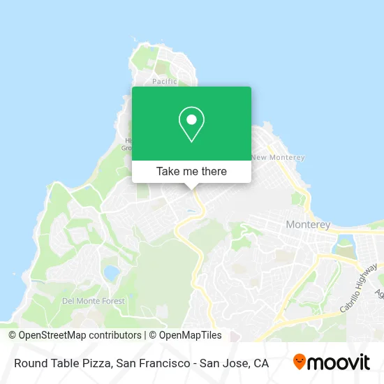 Round Table Pizza map