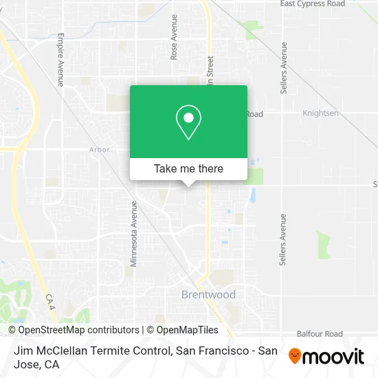 Jim McClellan Termite Control map