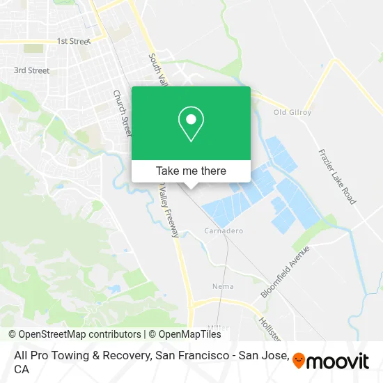 All Pro Towing & Recovery map