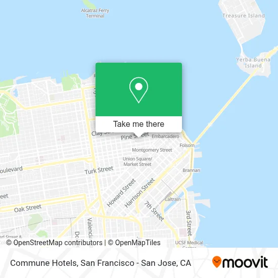 Commune Hotels map