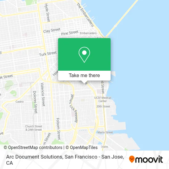 Arc Document Solutions map