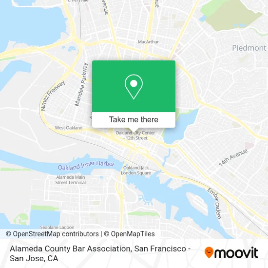 Alameda County Bar Association map