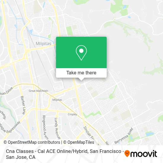Cna Classes - Cal ACE Online / Hybrid map