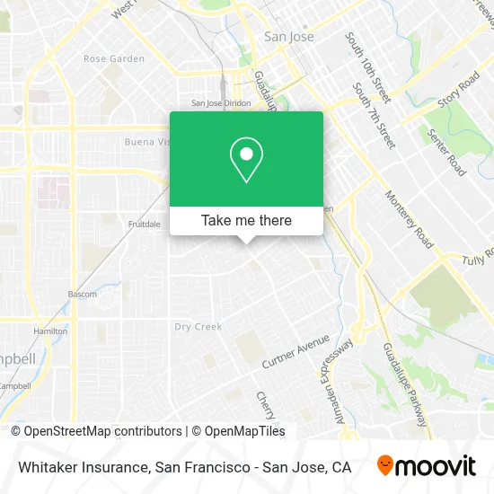 Whitaker Insurance map