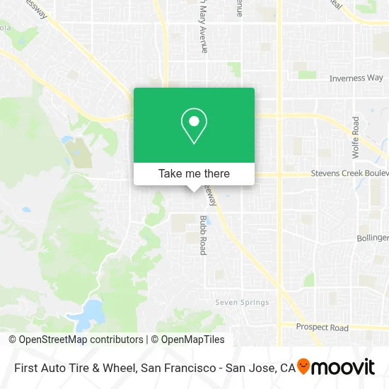 First Auto Tire & Wheel map