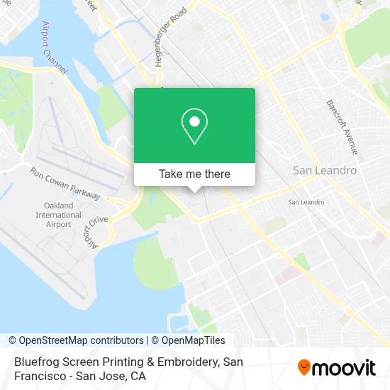 Bluefrog Screen Printing & Embroidery map