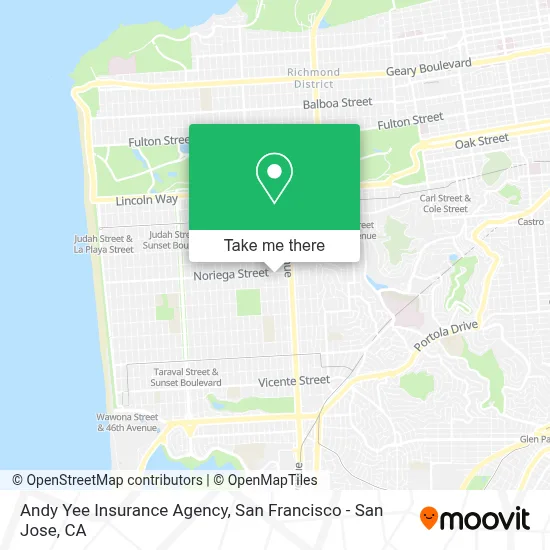 Andy Yee Insurance Agency map