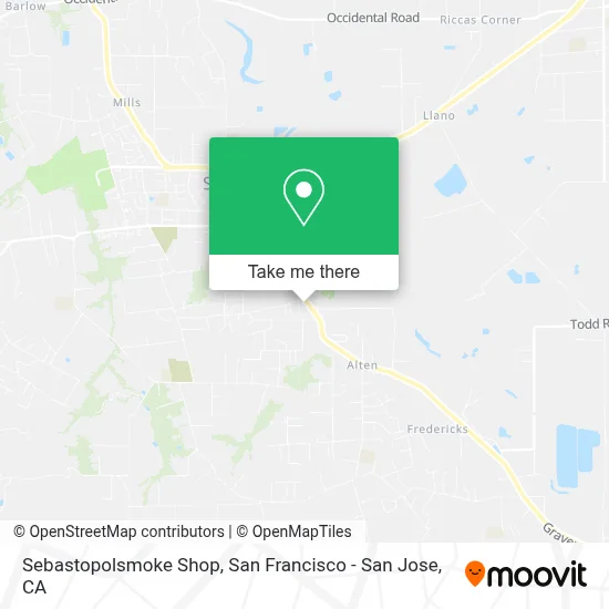 Sebastopolsmoke Shop map