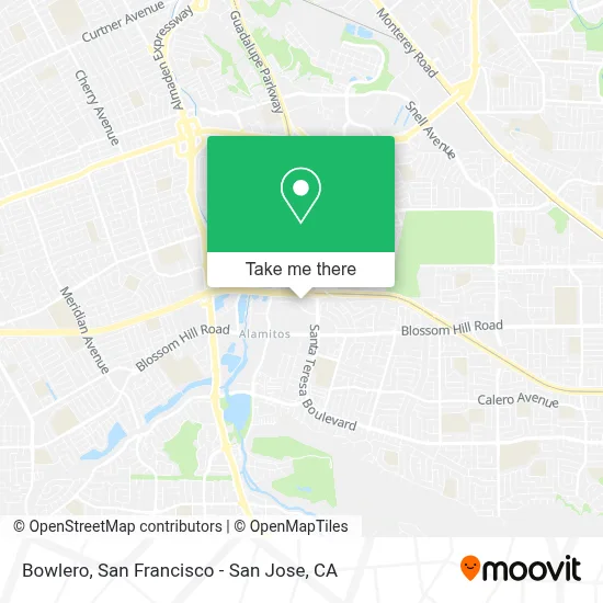 Bowlero map