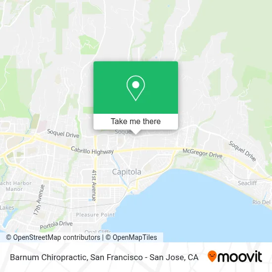 Barnum Chiropractic map