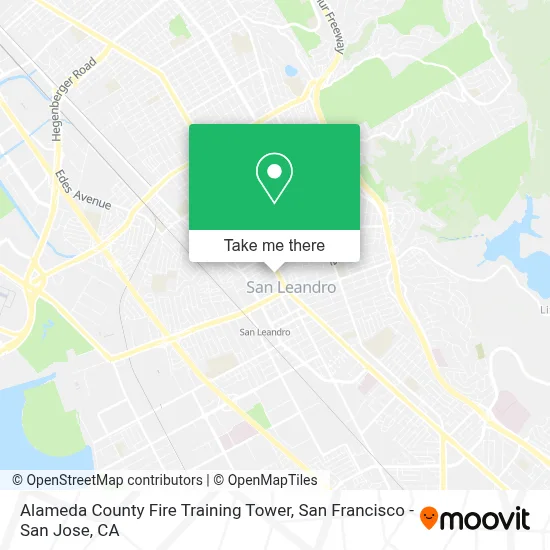Alameda County Fire Training Tower map