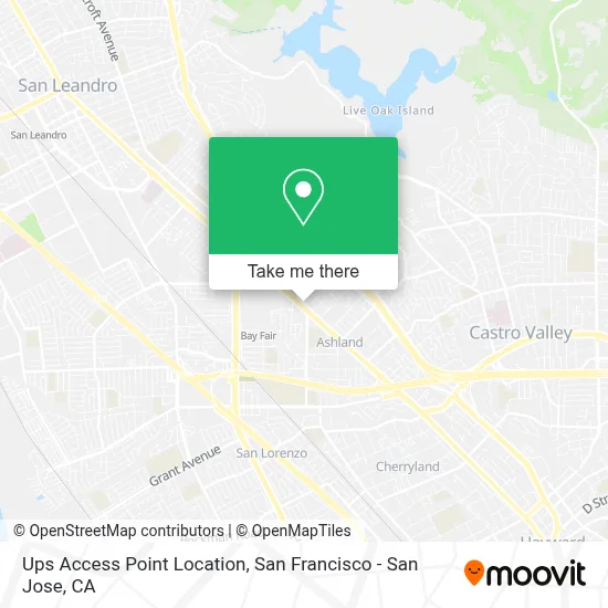Ups Access Point Location map