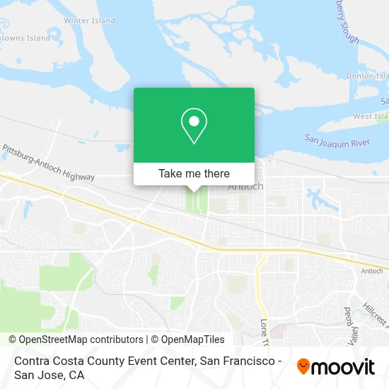 Contra Costa County Event Center map