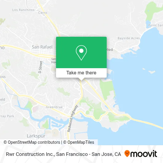 Rwr Construction Inc. map