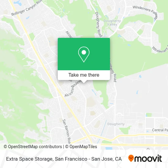 Extra Space Storage map