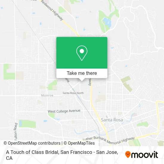 A Touch of Class Bridal map