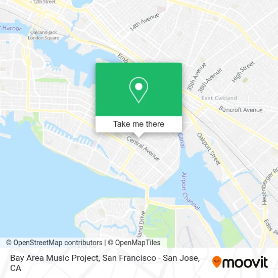 Bay Area Music Project map