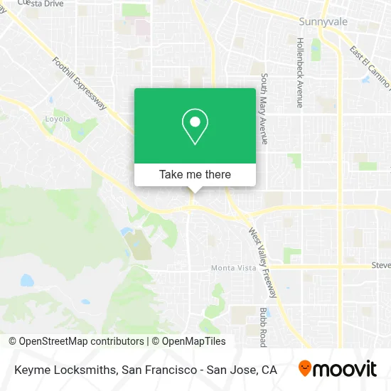 Keyme Locksmiths map