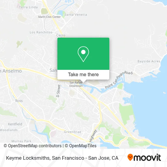 Keyme Locksmiths map