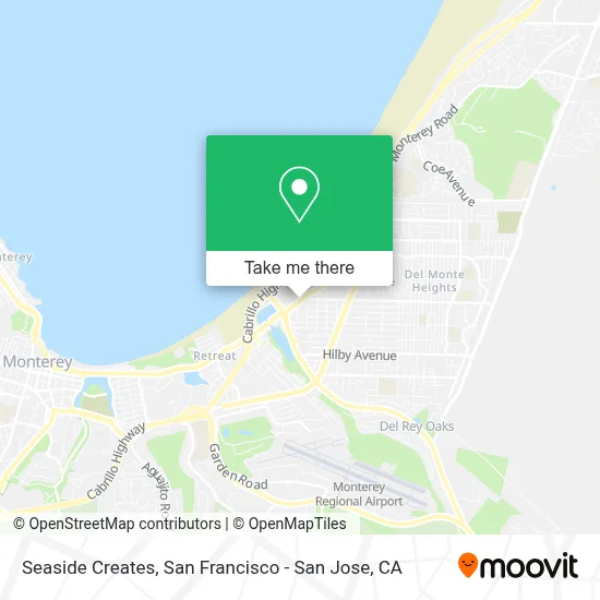 Seaside Creates map