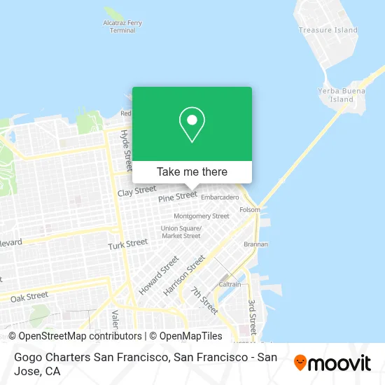 Gogo Charters San Francisco map
