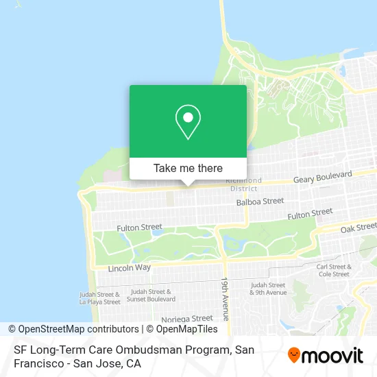 SF Long-Term Care Ombudsman Program map