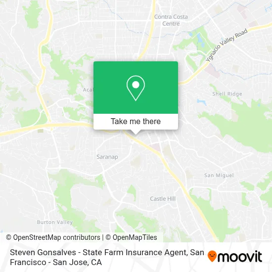 Steven Gonsalves - State Farm Insurance Agent map