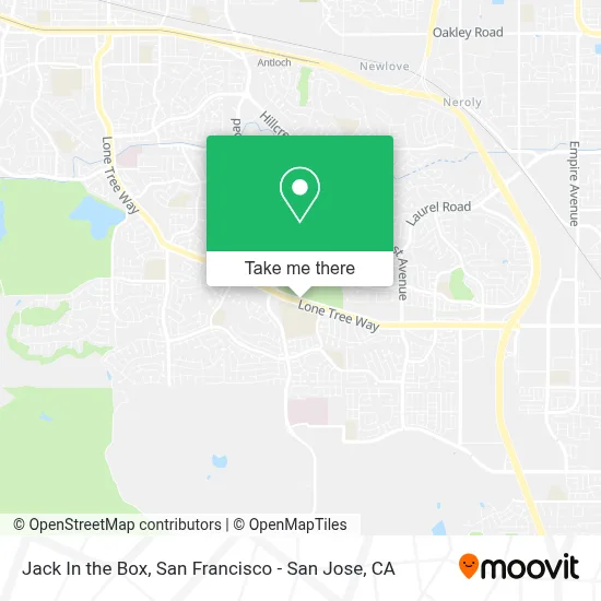 Jack In the Box map