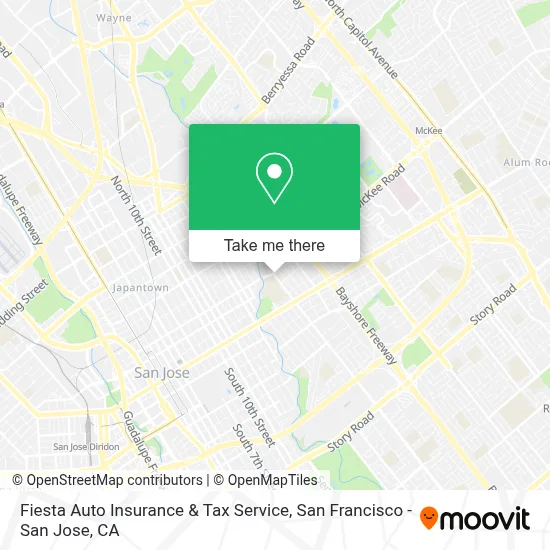 Fiesta Auto Insurance & Tax Service map