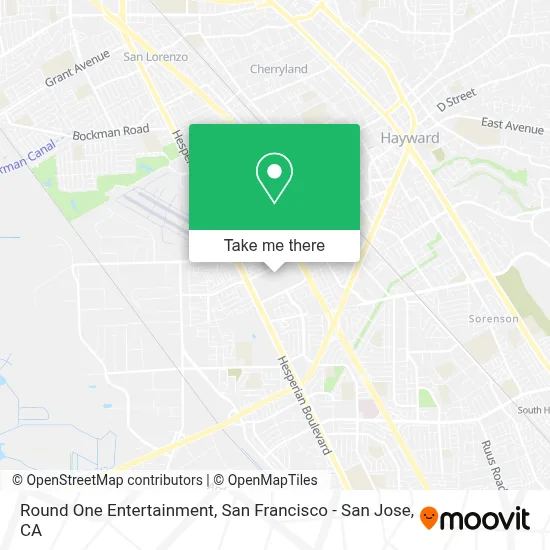Round One Entertainment map