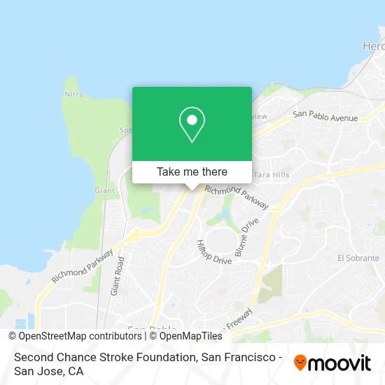 Second Chance Stroke Foundation map