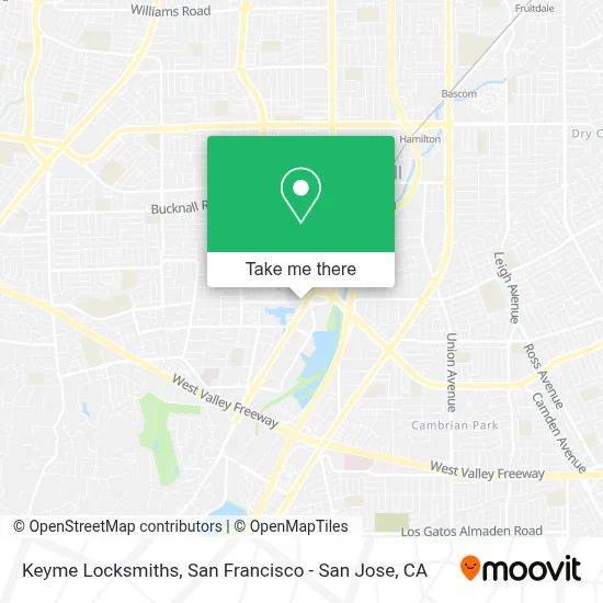 Keyme Locksmiths map